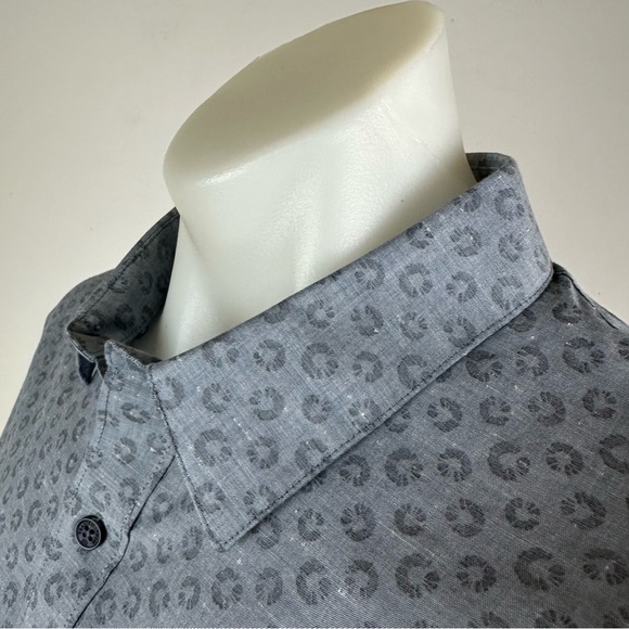 Travis Mathew Reverse-Patterned Button-Down Shirt - Picture 3 of 9